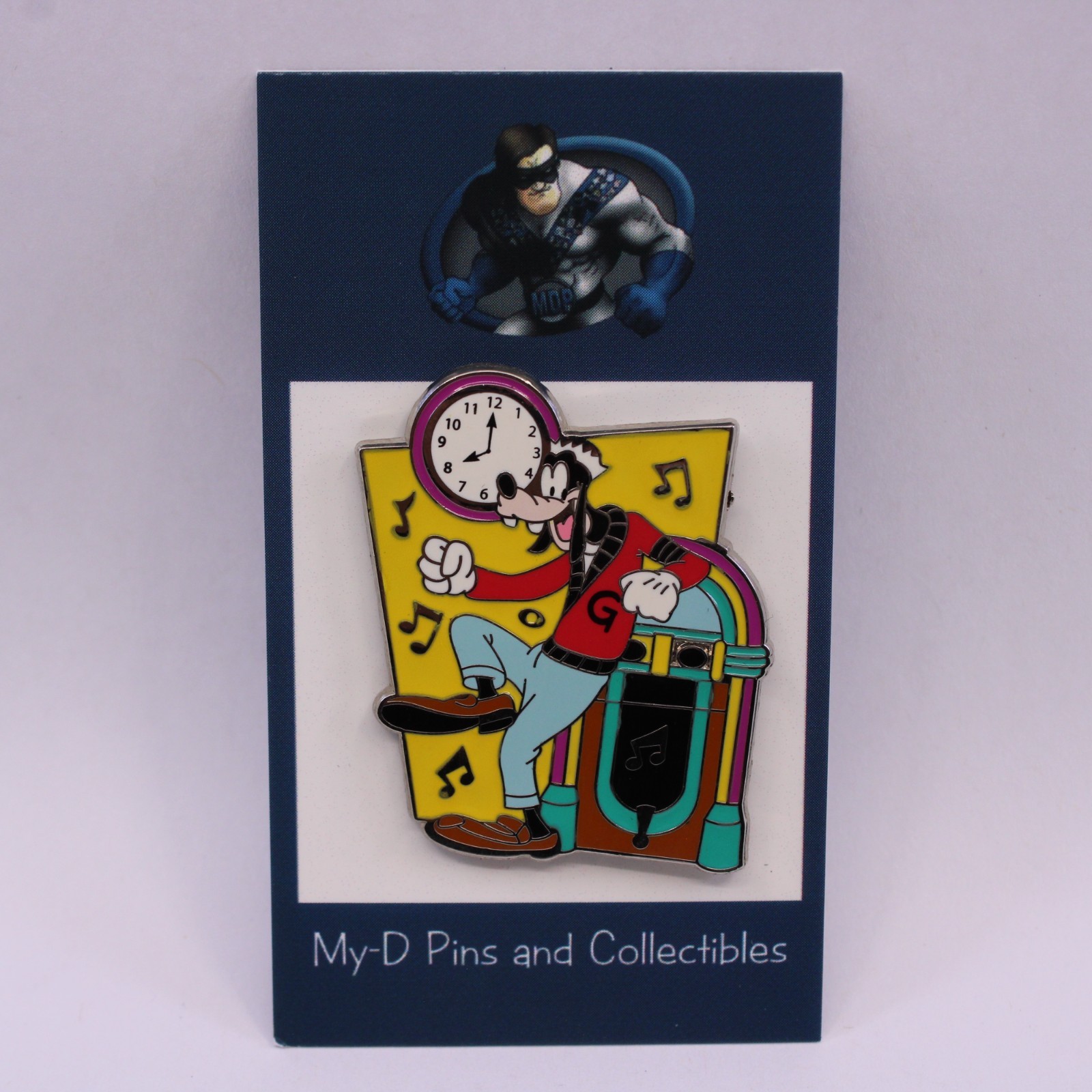 B1 Disney DLR Pin Mystery 1950's Mickey & Friends Goofy Leaning On Jukebox