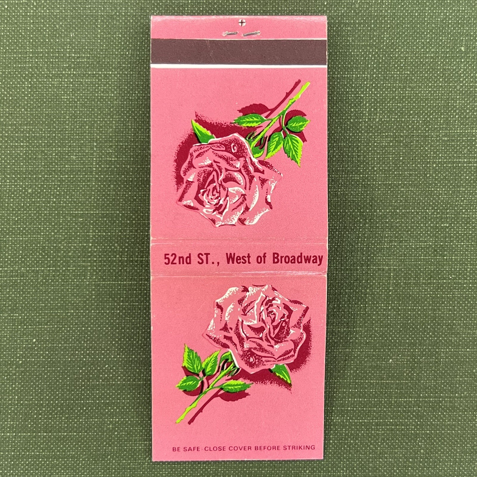 Vintage Matchbook Roseland Ballroom 52nd St. New York City NY Matches Unstruck