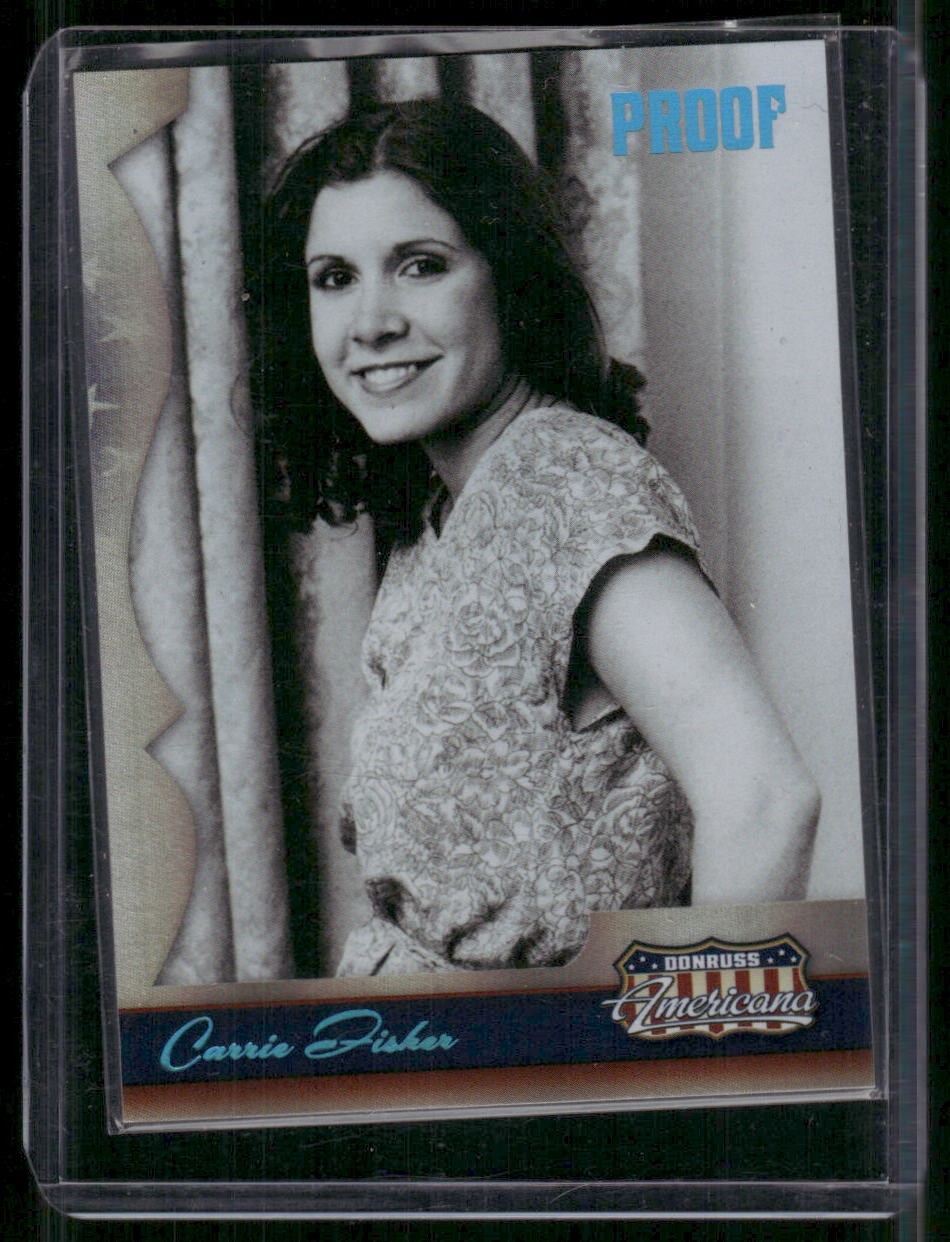 CARRIE FISHER 2007 Donruss Americana Platinum Proof Parallel #D /25