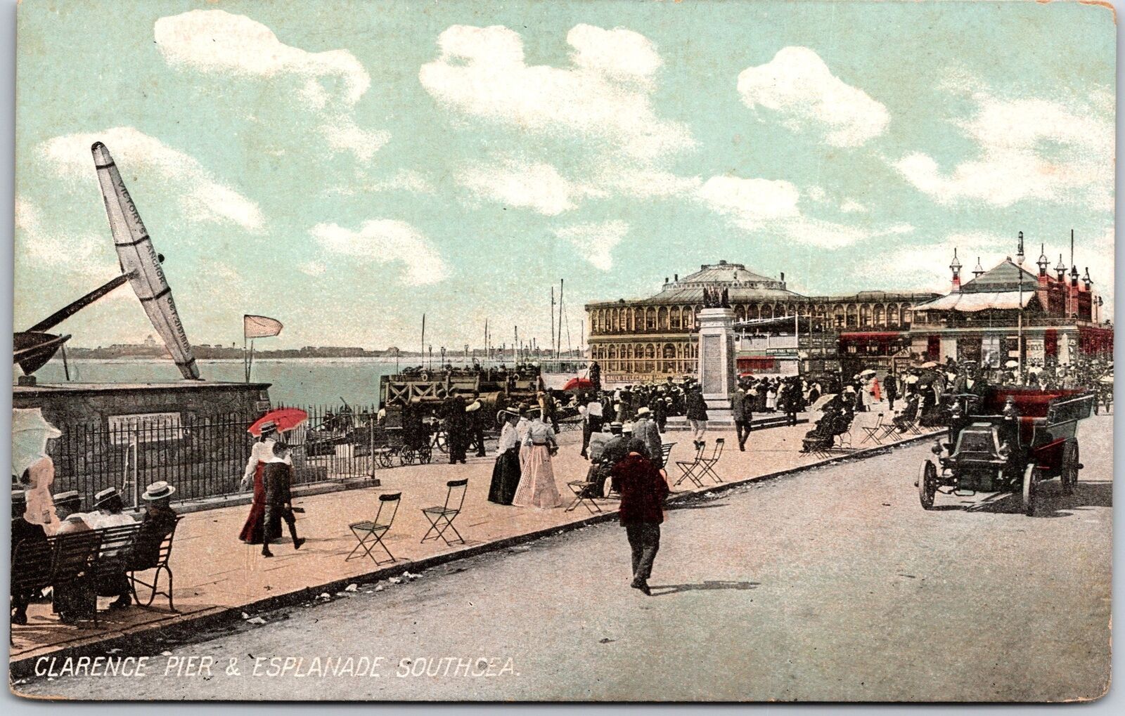 Clarence Pier & Esplanade Southsea Portsmouth England UK Boardwalk Postcard