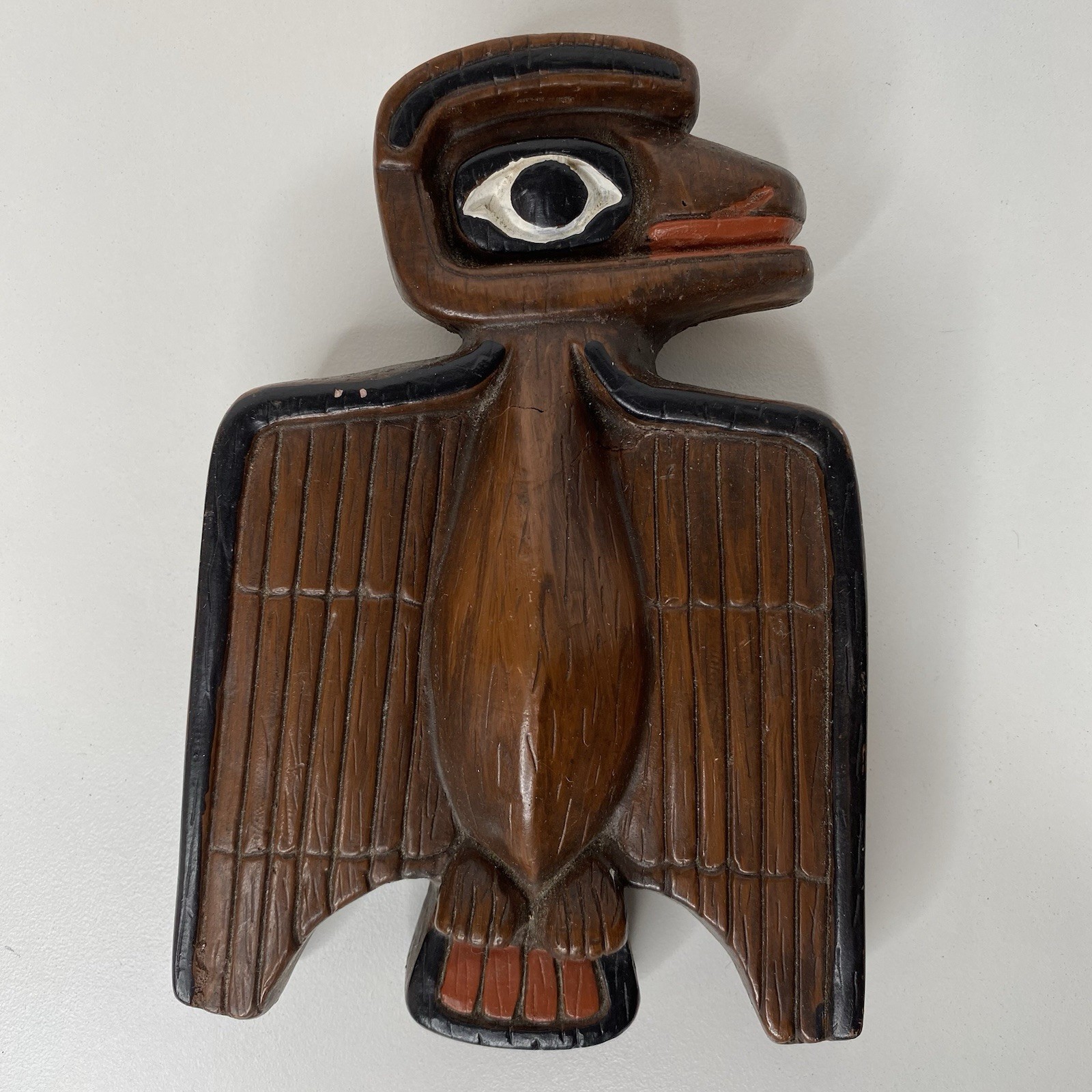 Northwest Coast Thunderbird Charm Shamans Totem Bird Resin BC Canada 5 1/2”