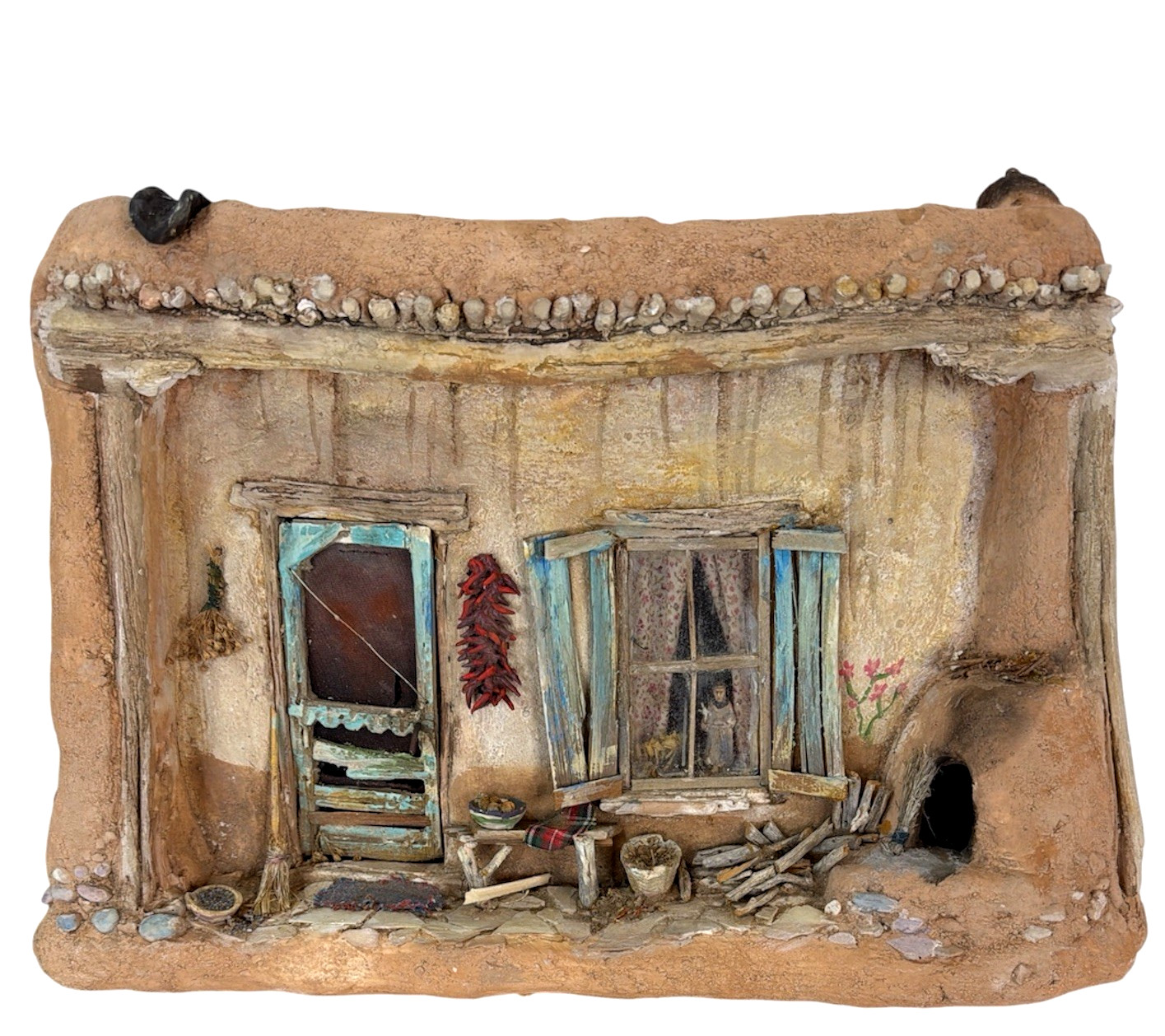 Tim Prythero The Casita Miniature Diorama Adobe Pueblo House New Mexico Vintage