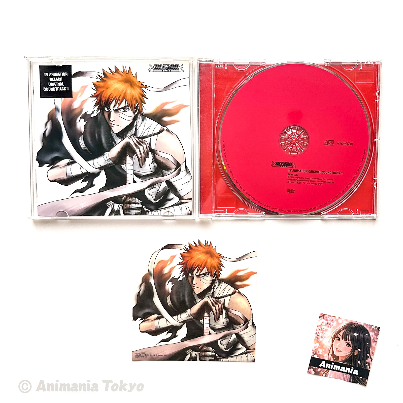 BLEACH Original Soundtrack 1 CD Shiro Sagisu Bonus Sticker Japan 2005 Used