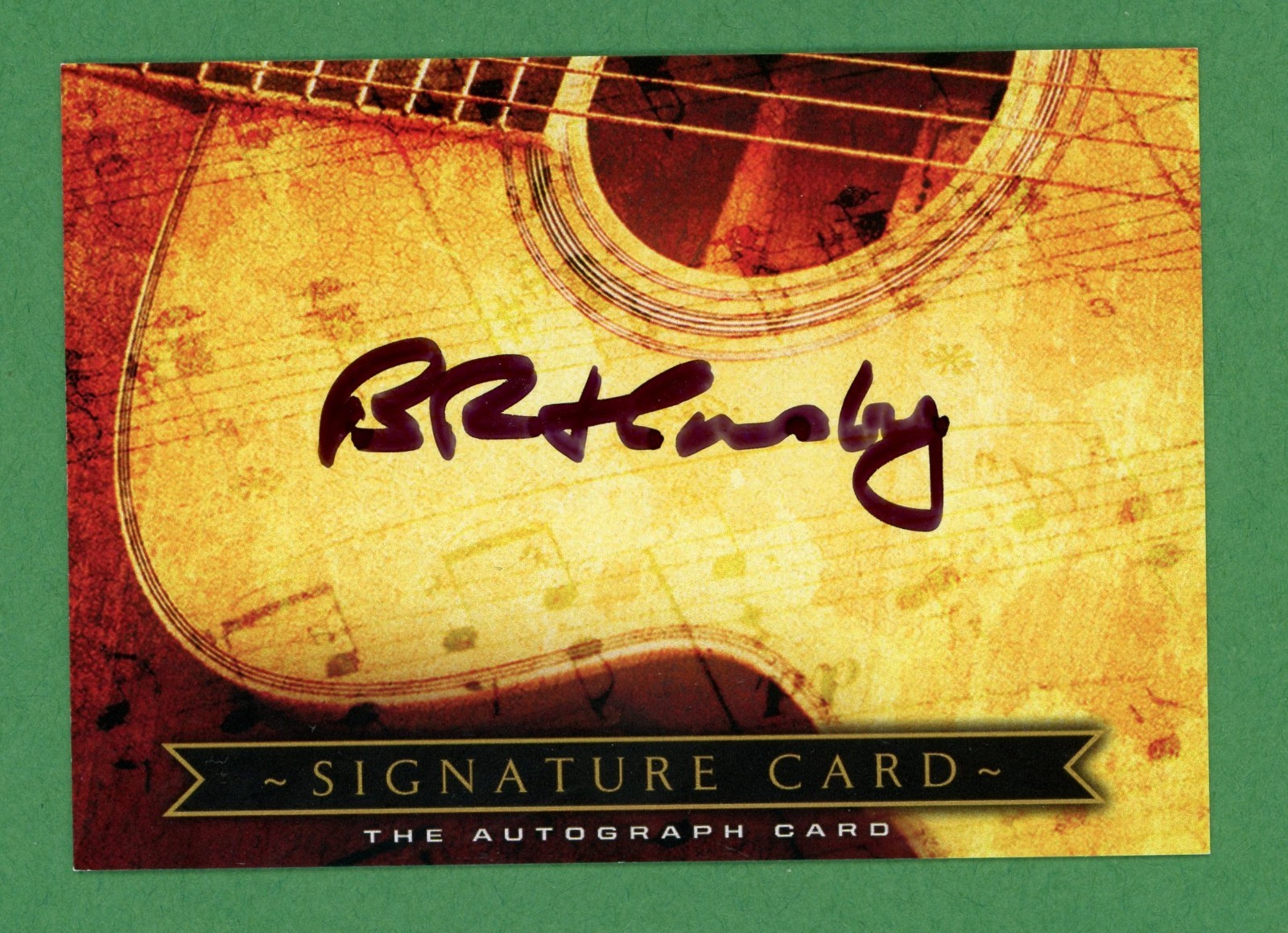 Bruce Hornsby singer and keyboardist bluegrass, folk Signed Trading Card E28686