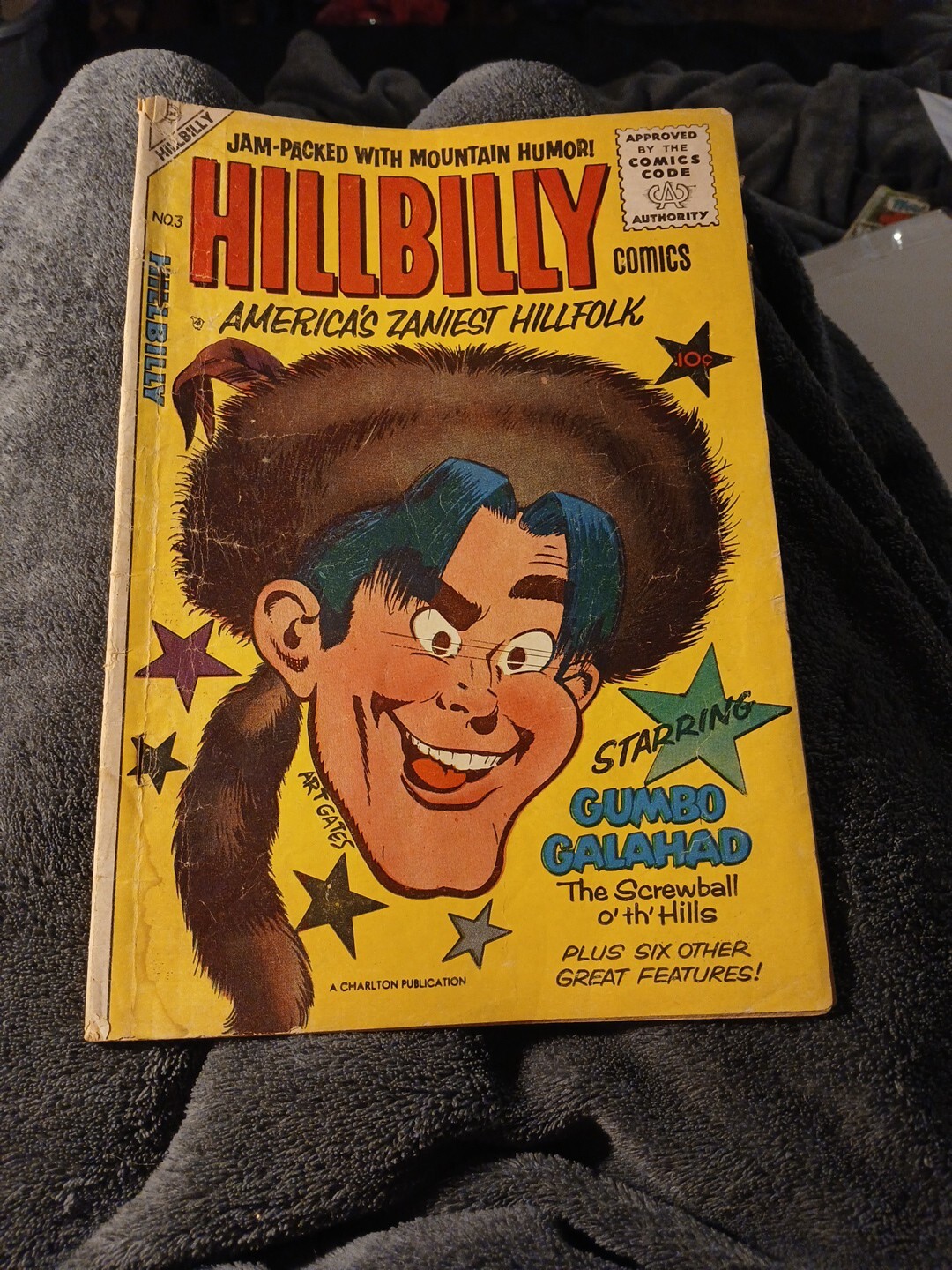 Hillbilly Comics 3 Charlton Comic 1956 Golden Age Art Gates Cover Art Scarce Cdc