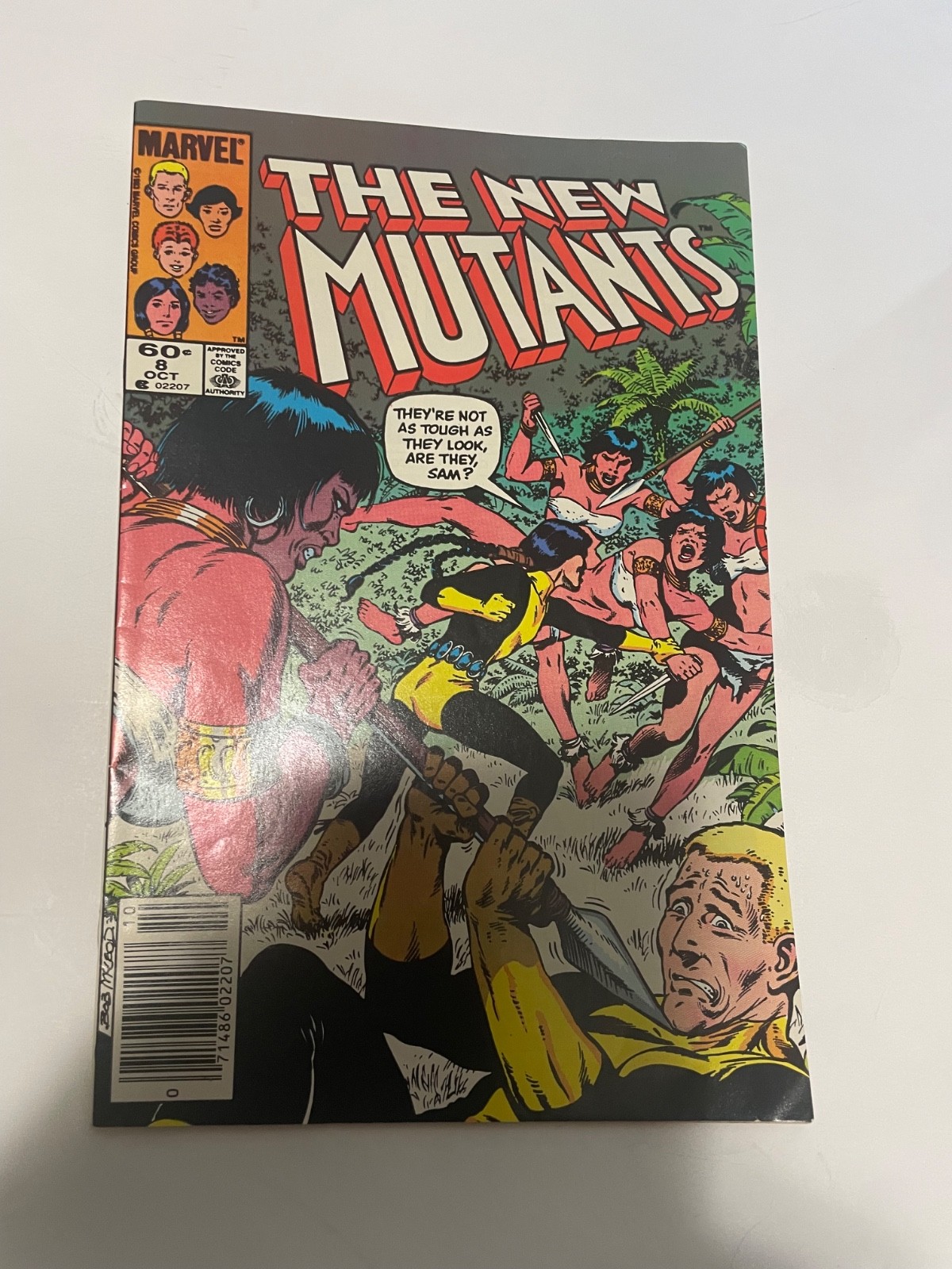 Vintage 1982 Marvel comic book. The New Mutants#8