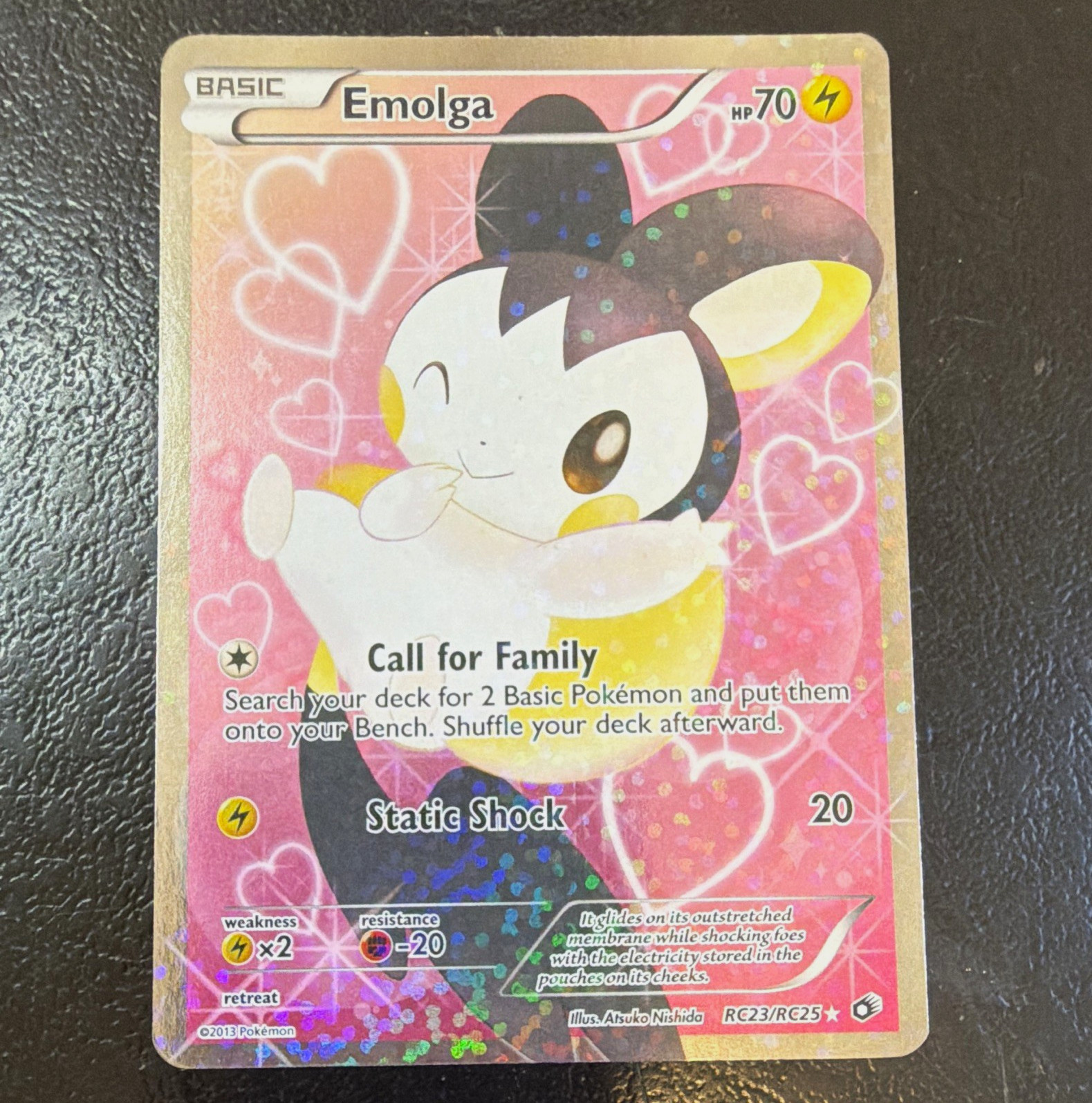 The Pokémon Company Pokémon TCG Emolga RC23/RC25 Full Art Holo EN