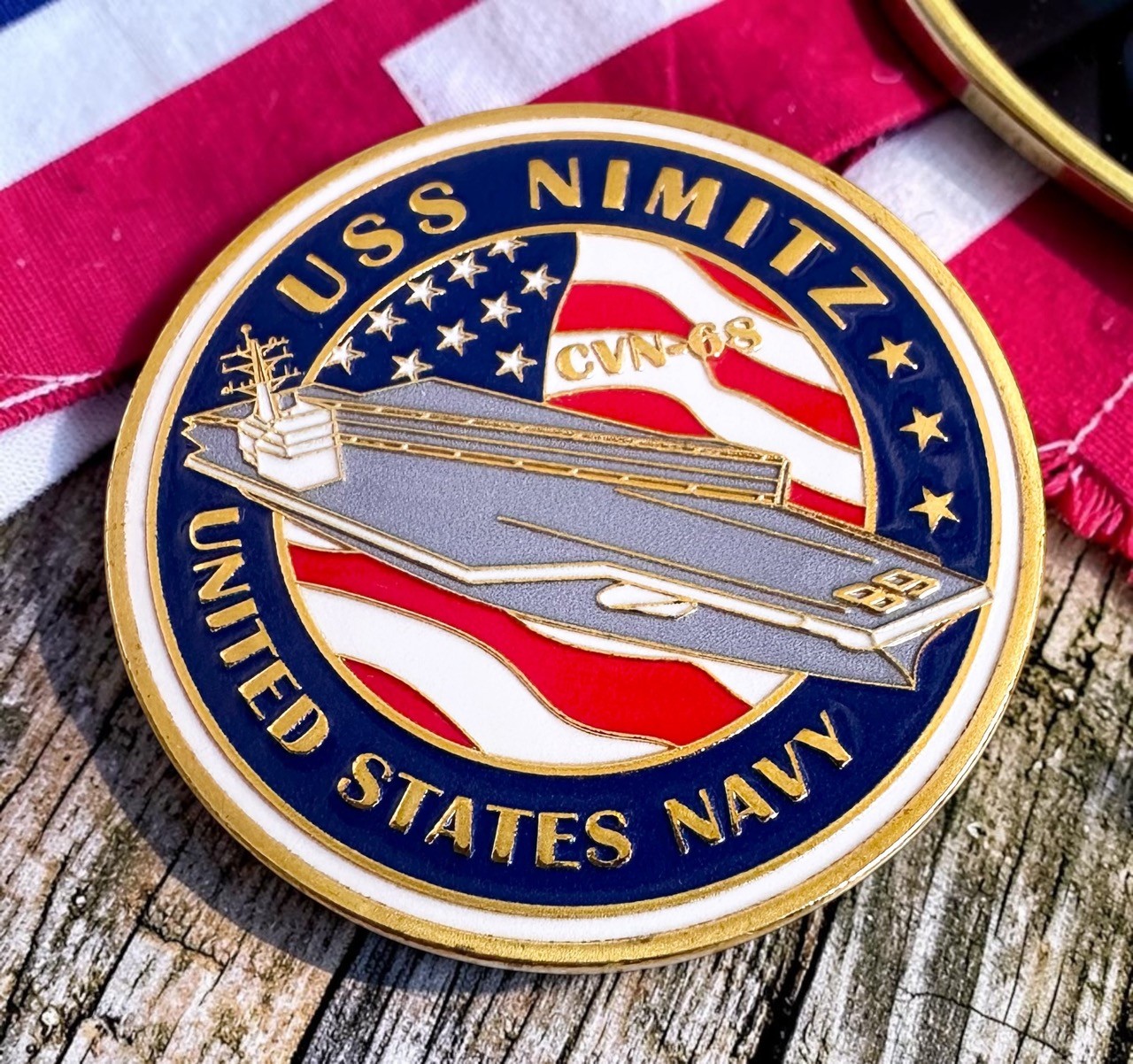 US NAVY Aircraft carrier - USS NIMITZ CVN-68 Naval Challenge Coin ·PERFECT GIFT· US NAVY Aircraft carrier - USS NIMITZ CVN-68 Naval Challenge Coin ·PERFECT GIFT·
