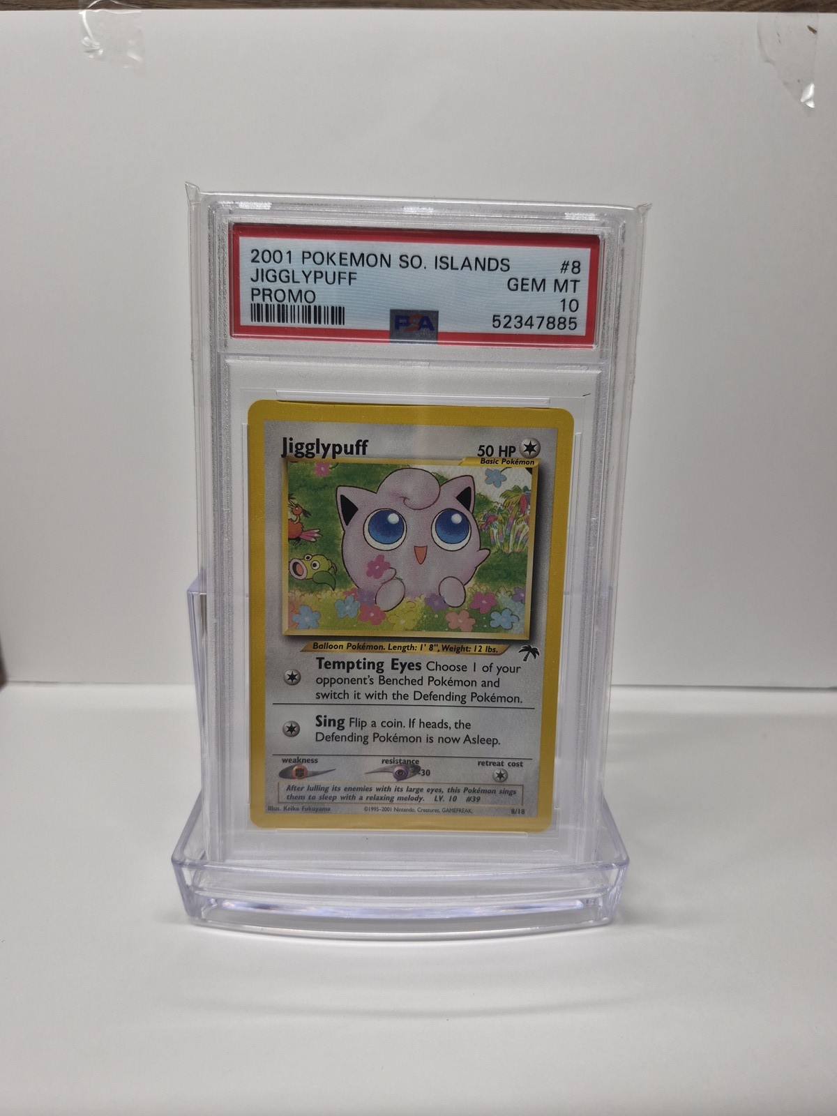 Pokemon Southern Islands Jigglypuff Promo #8 PSA 10 GEM MINT 2001 WOTC Pokemon Southern Islands Jigglypuff Promo #8 PSA 10 GEM MINT 2001 WOTC