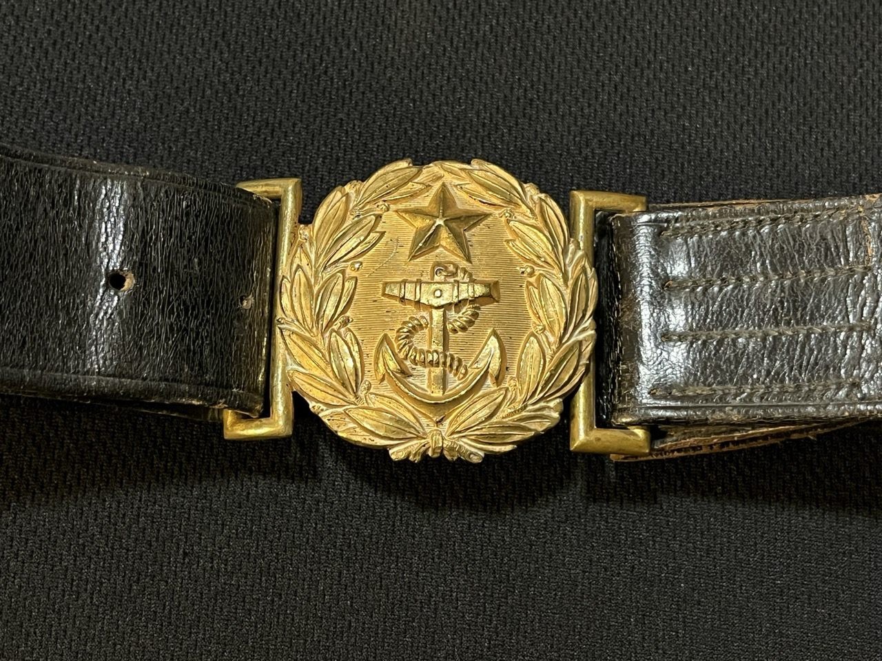 Chilean Army Navy Belt -Rare Dress WWII WWI Vintage -Chile -Naval WW2 WW1