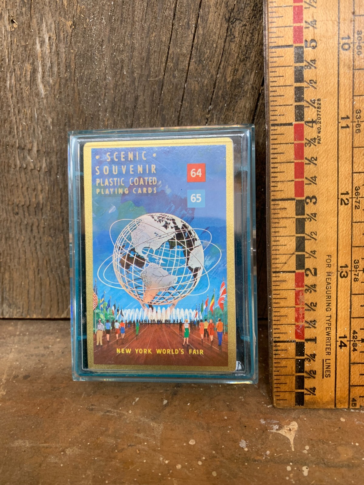 New Stancraft 1964-65 New York Worlds Fair Playing Cards With Case & Sleeve New Stancraft 1964-65 New York Worlds Fair Playing Cards With Case & Sleeve