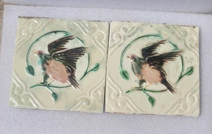 2 PC\'S RARE VINTAGE CERAMIC EGAL BIRD MADE IN JAPAN COLLECTABLE
