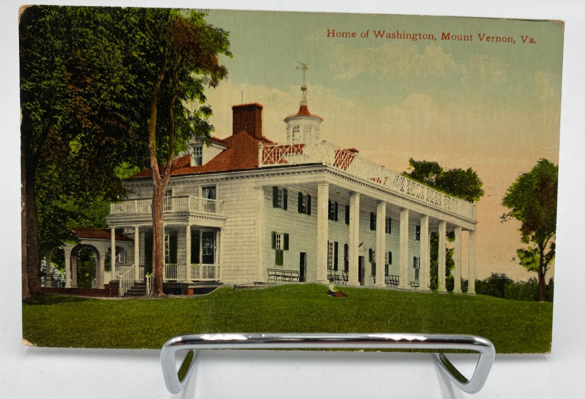 Vtg c1930\'s-1940\'s Home Of George Washington Mount Vernon, Va RPPC Postcard Vtg c1930\'s-1940\'s Home Of George Washington Mount Vernon, Va RPPC Postcard