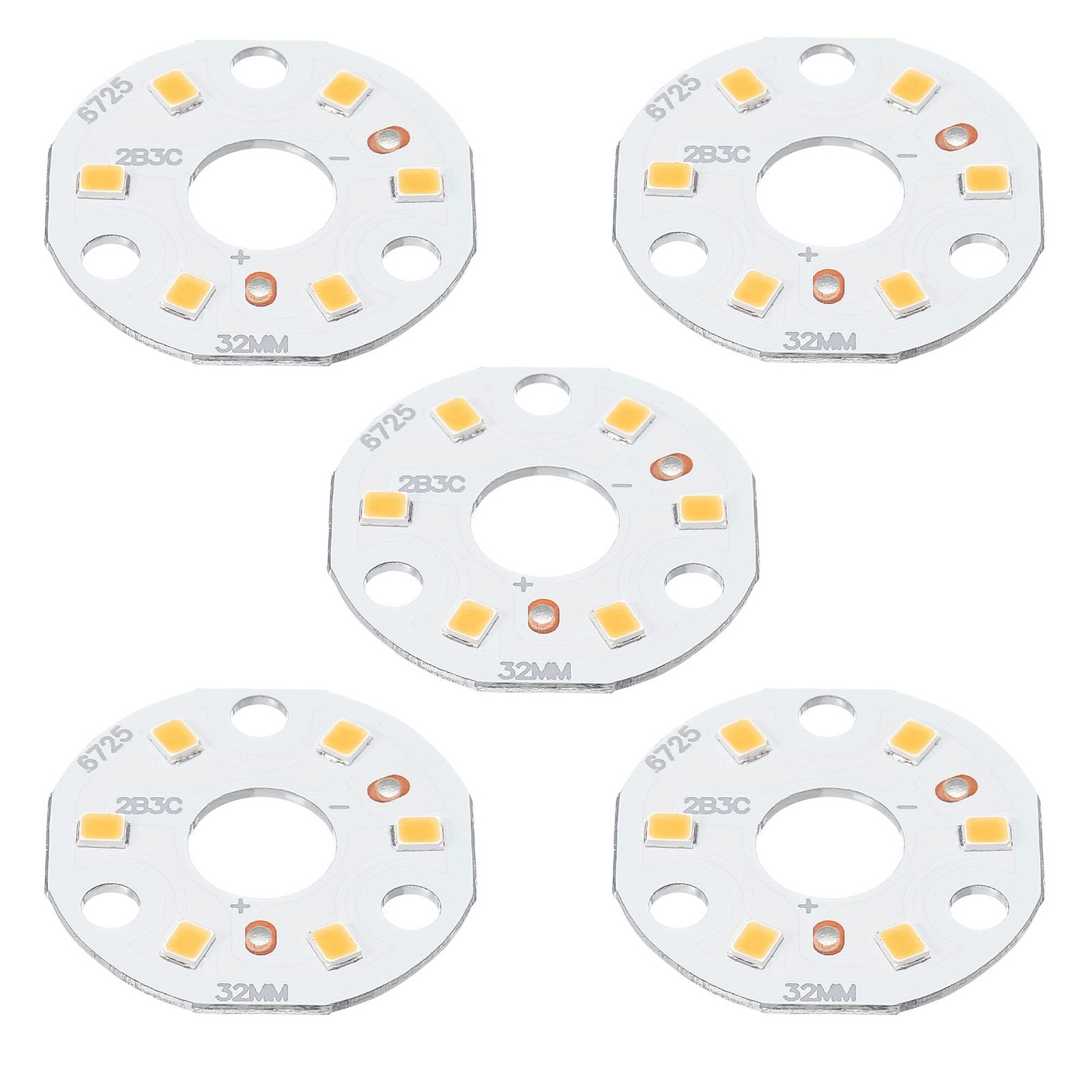 MECCANIXITY COB LED Light Chip Bead 3W 120lm 32mm (1.26 inches), Warm White