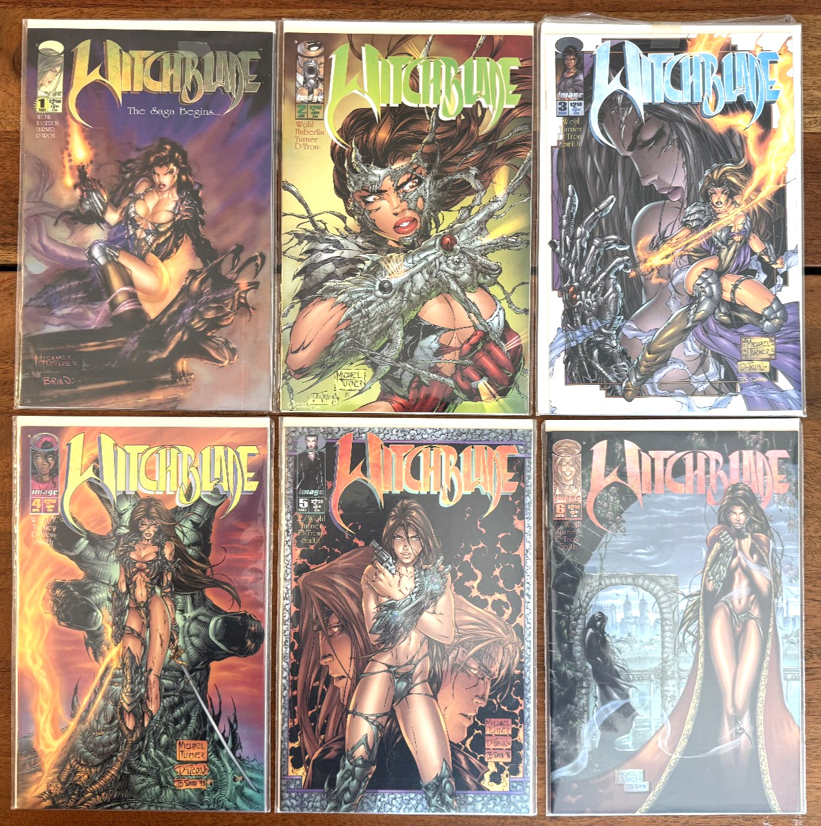 Witchblade #1-10 (1995) Top Cow Comics - Michael Turner Art + 1st Darkness NM