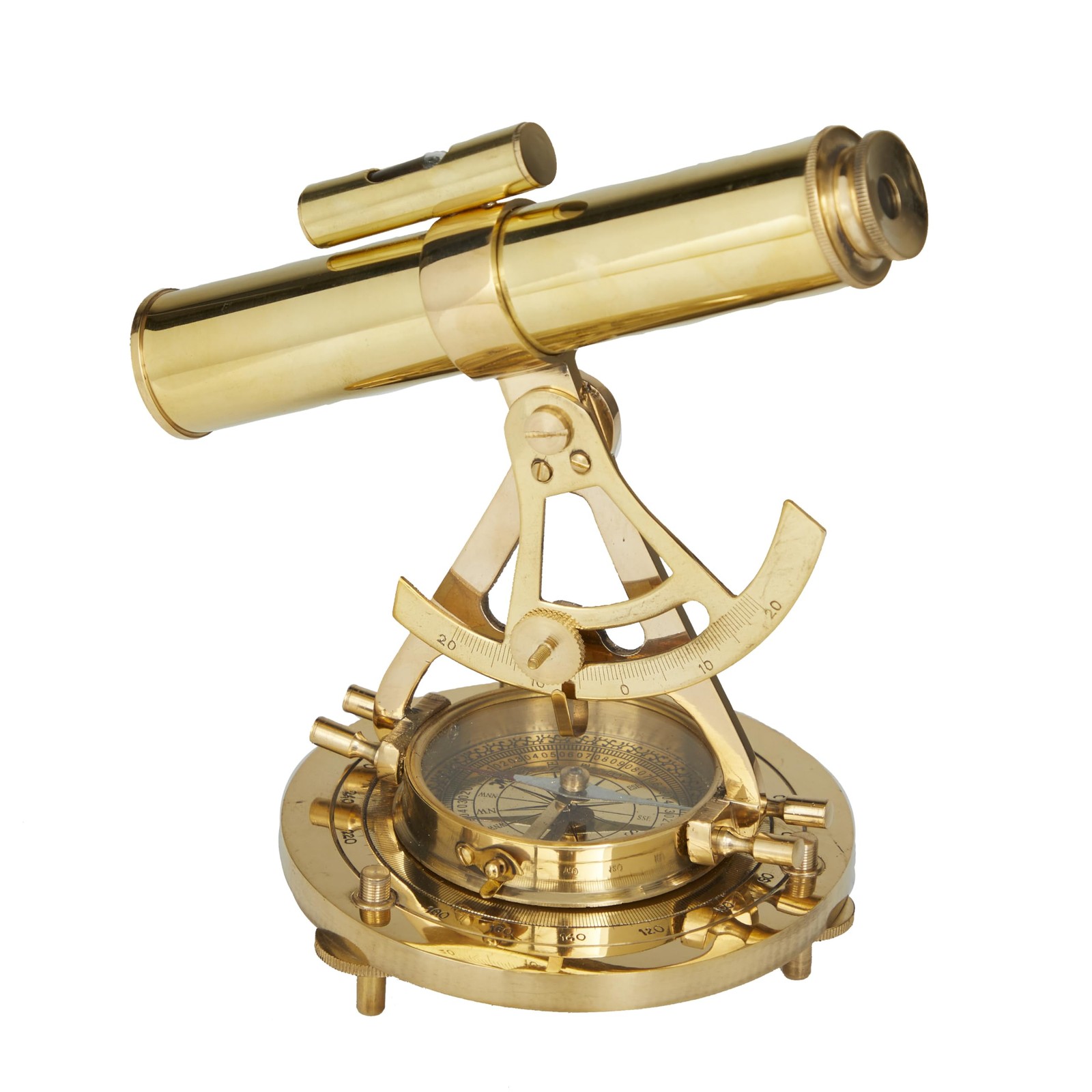 Deco 79 Metal Telescope Compass Base, 8\