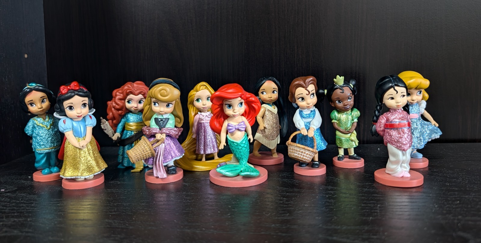 Disney Animators\' Collection Deluxe Figurine Set, mini princesses, 11 count