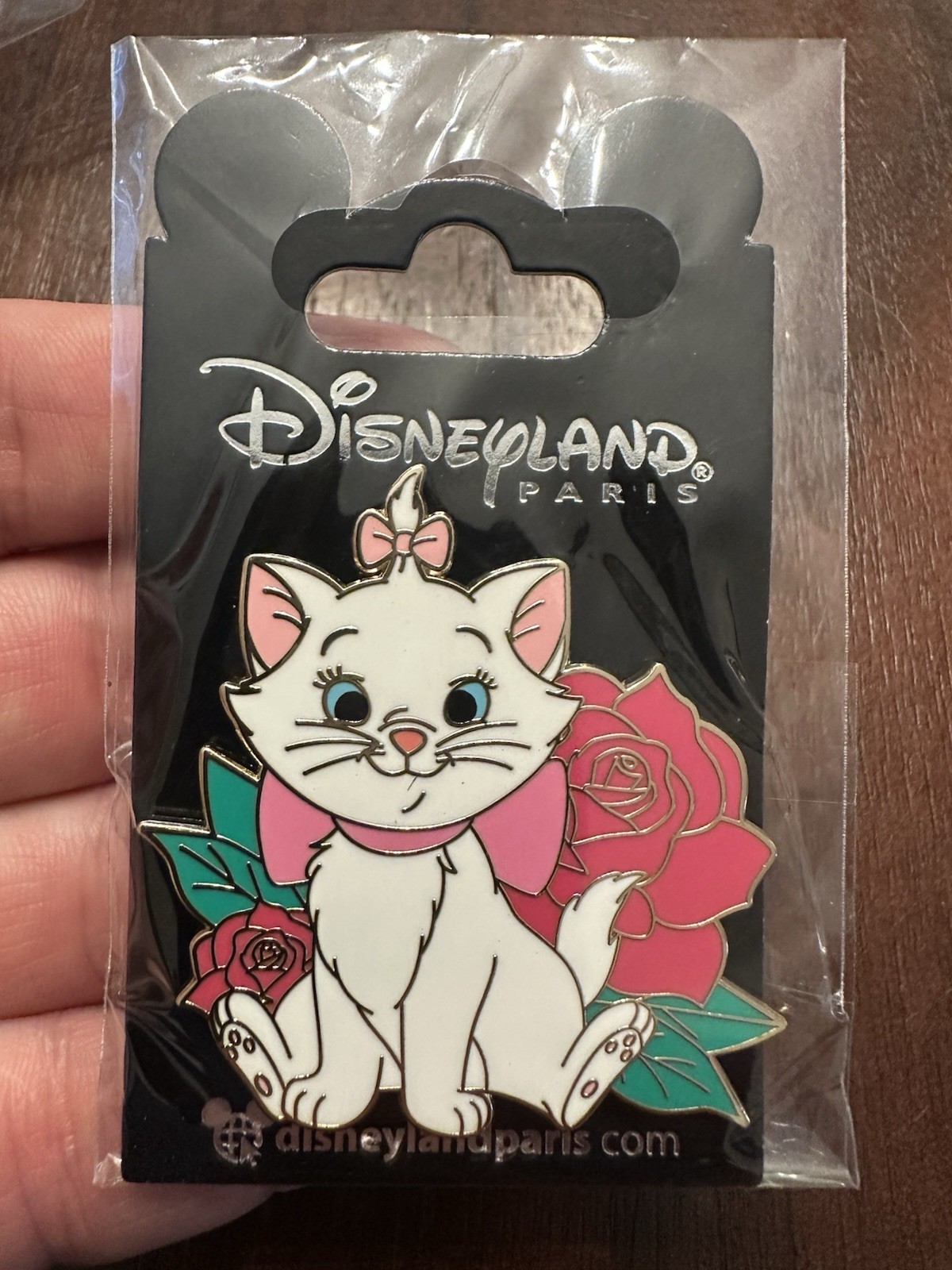 Disney Paris DLP Marie Aristocats Flower Series Pin Marie Red Rose Pin