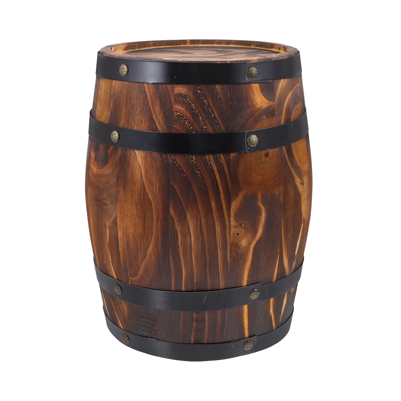 GANAZONO Wood Wine Barrel Whiskey Barrel Bucket Vintage Flower Planter Contai... GANAZONO Wood Wine Barrel Whiskey Barrel Bucket Vintage Flower Planter Contai...