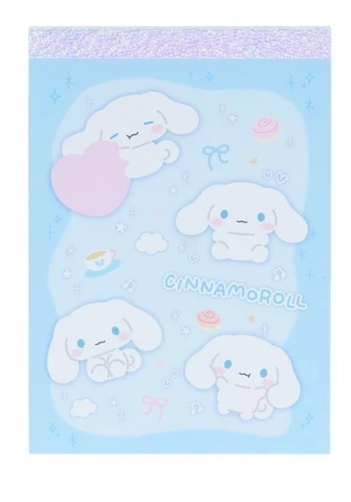 Sanrio Cinnamoroll Marshmallow Pop Mini Memo Pad Made in Japan 2026 80 sheets