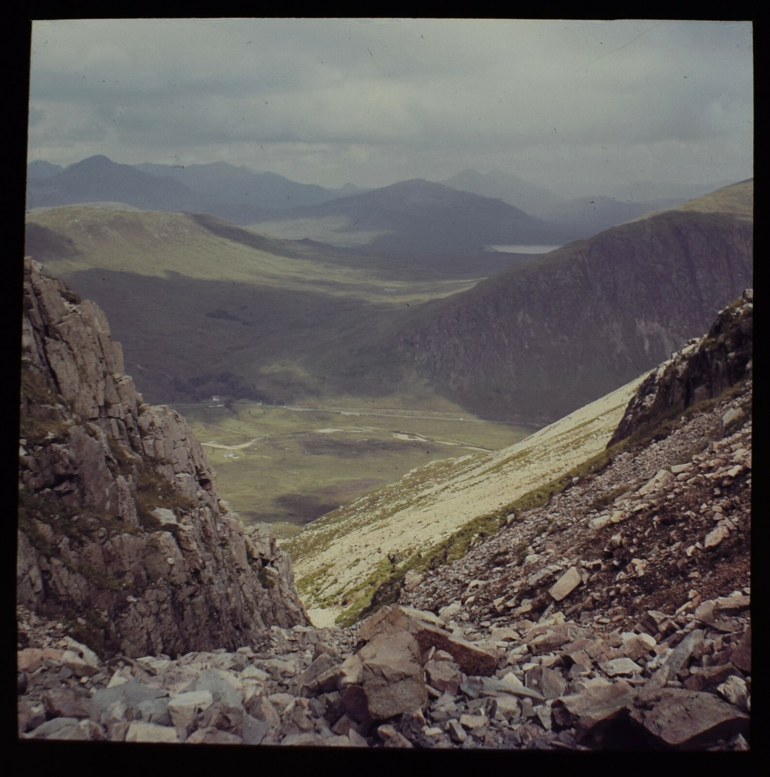 Magic Lantern Slide VIEW FROM COIRE NA TULAICH C1960 VINTAGE PHOTO SCOTLAND