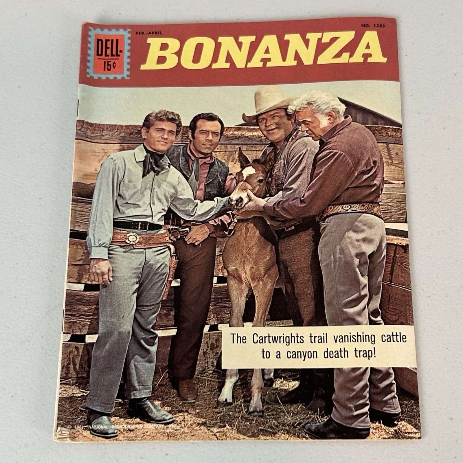 DELL  COMICS - BONANZA  #1283 - EARLY WESTERN CLASSIC 1962 TV SERIES