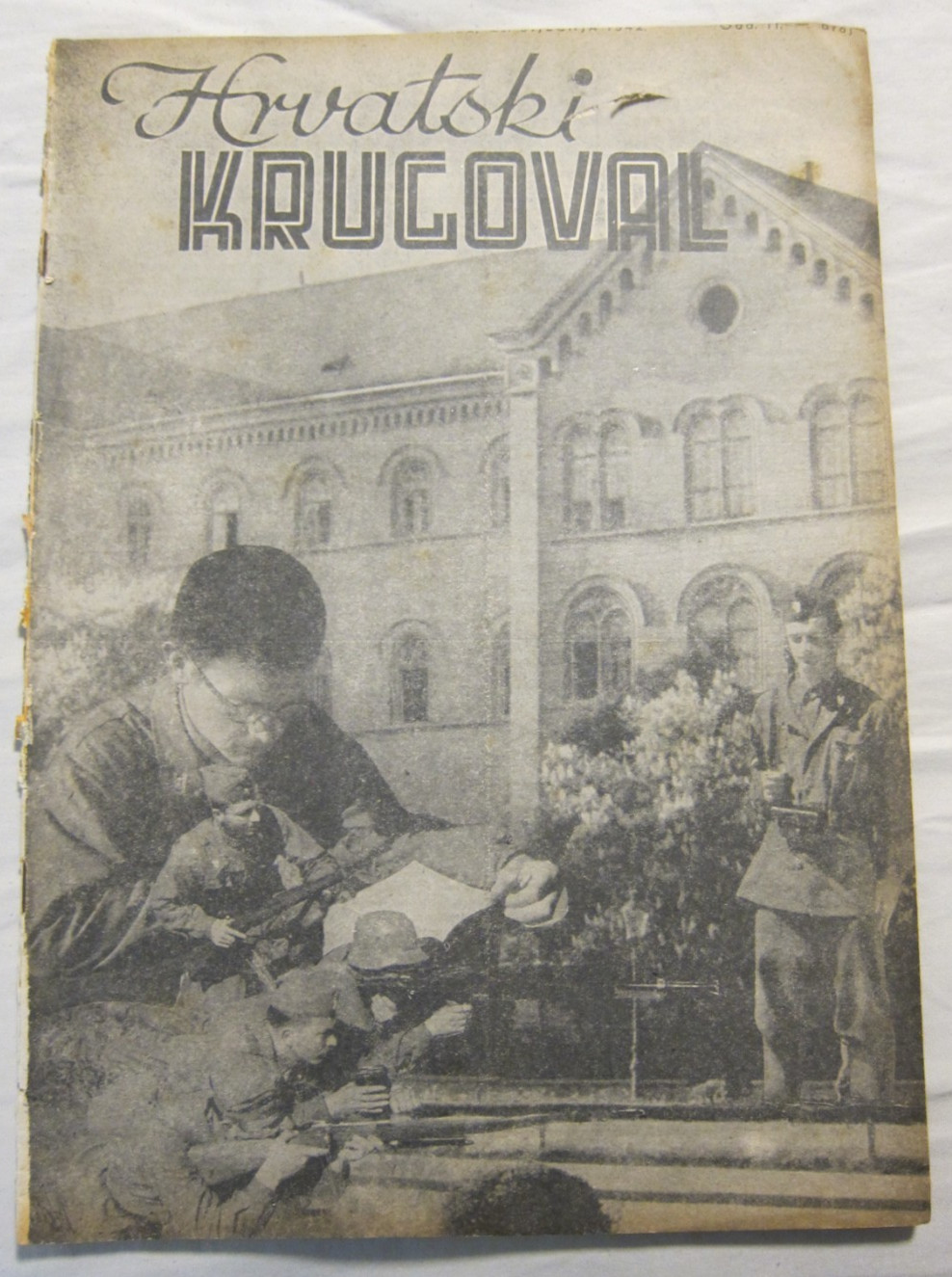 1942 CROATIA NDH WWII USTASHA PROPAGANDA MAGAZINE HRVATSKI KRUGOVAL