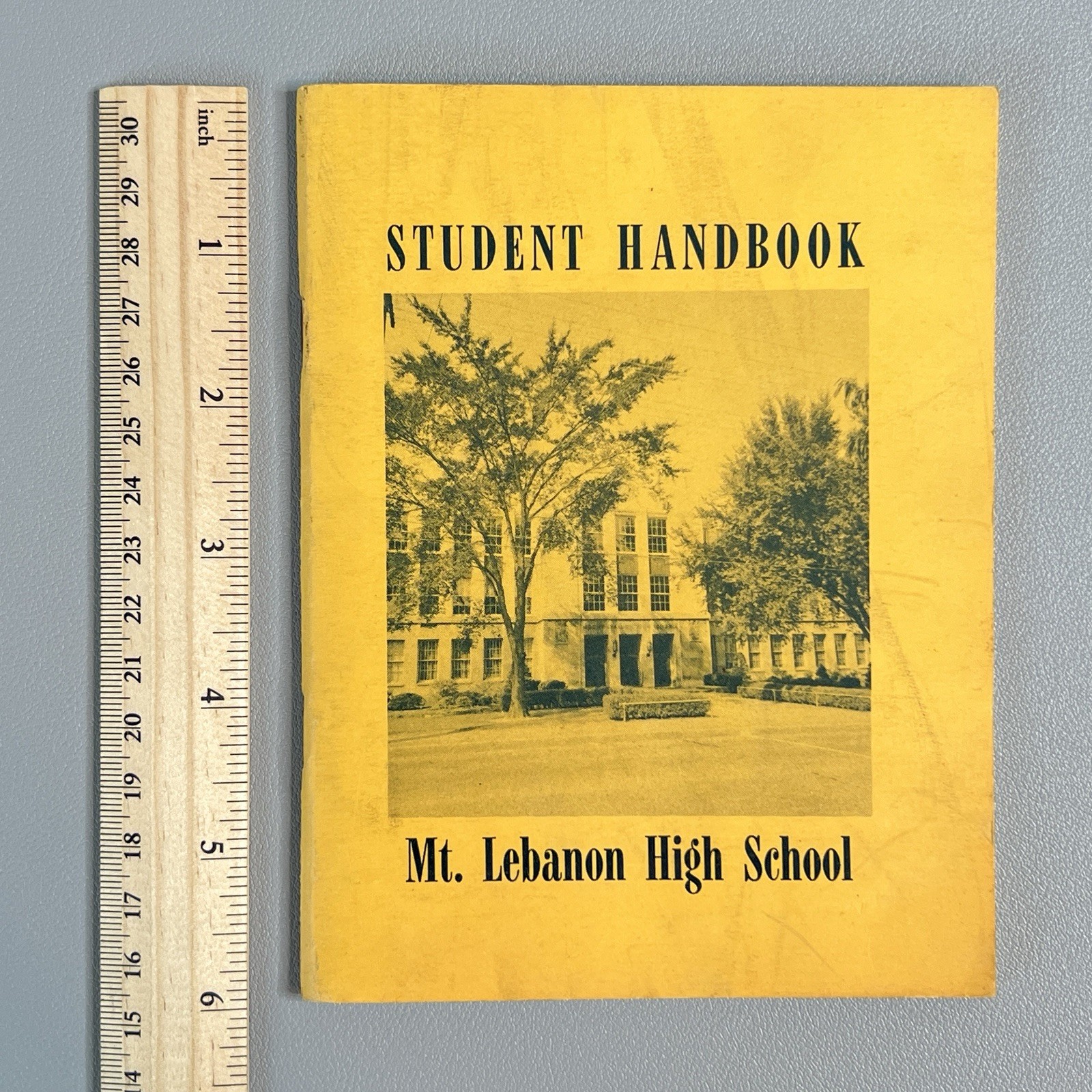 Vtg 1958 Mt Lebanon High School Student Handbook Pittsburgh PA Floor Plan Map