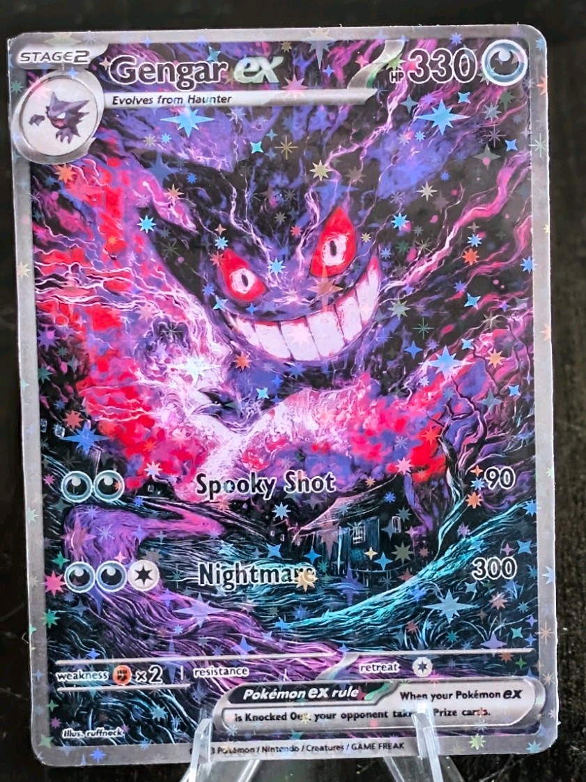 Gengar Ex Custom Non TCG Pokemon Trading Card Star Holo See Photos