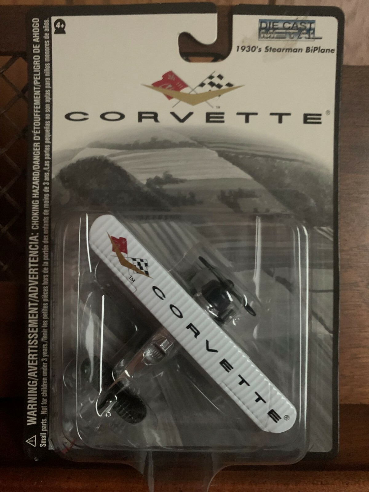CORVETTE BIPLANE NEW 2005 GEARBOX 1930\'S STEARMAN BARNSTORMER DIE CAST 04291.