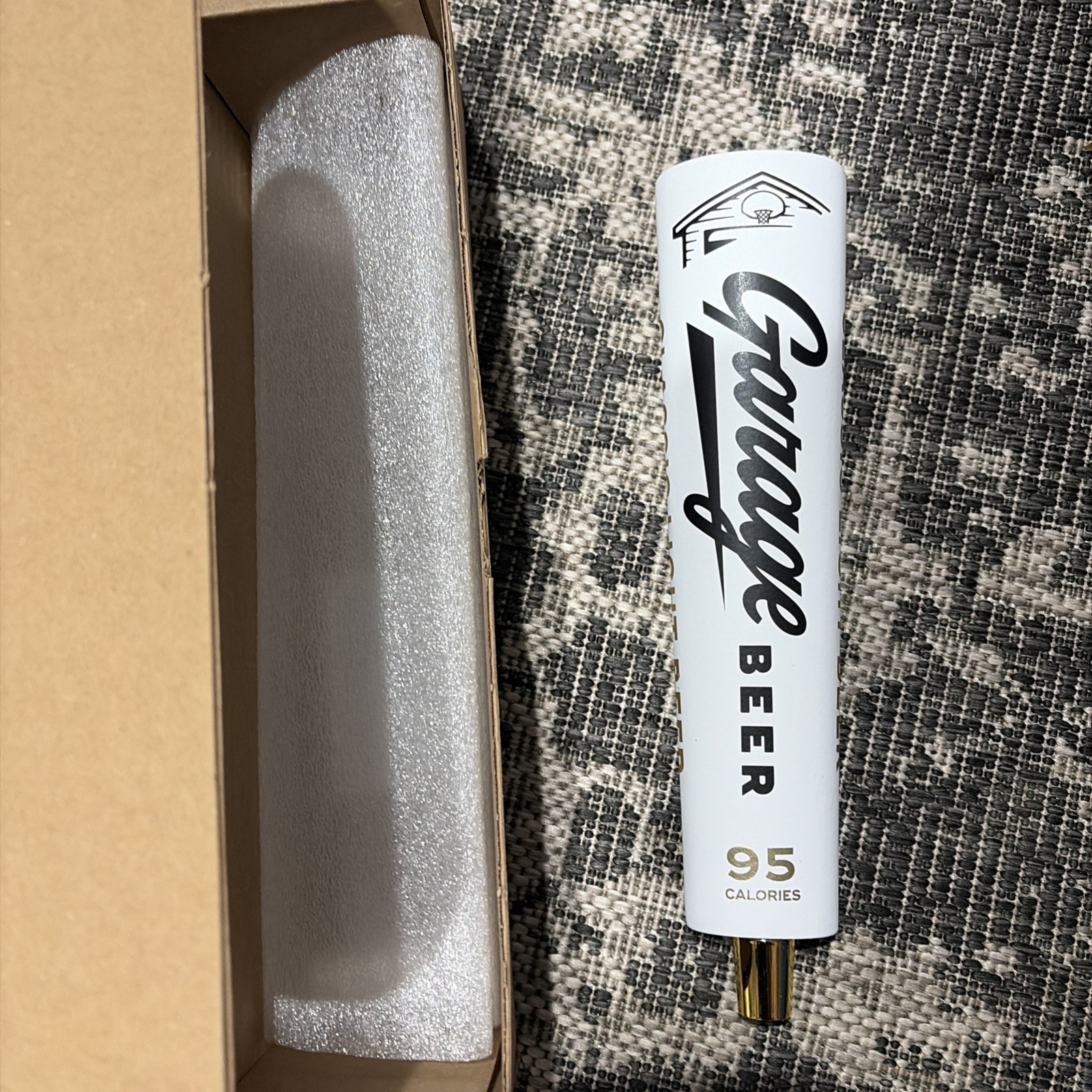 Garage Beer Original White Classic Beer Tap Handle Kelce Brothers New In Box