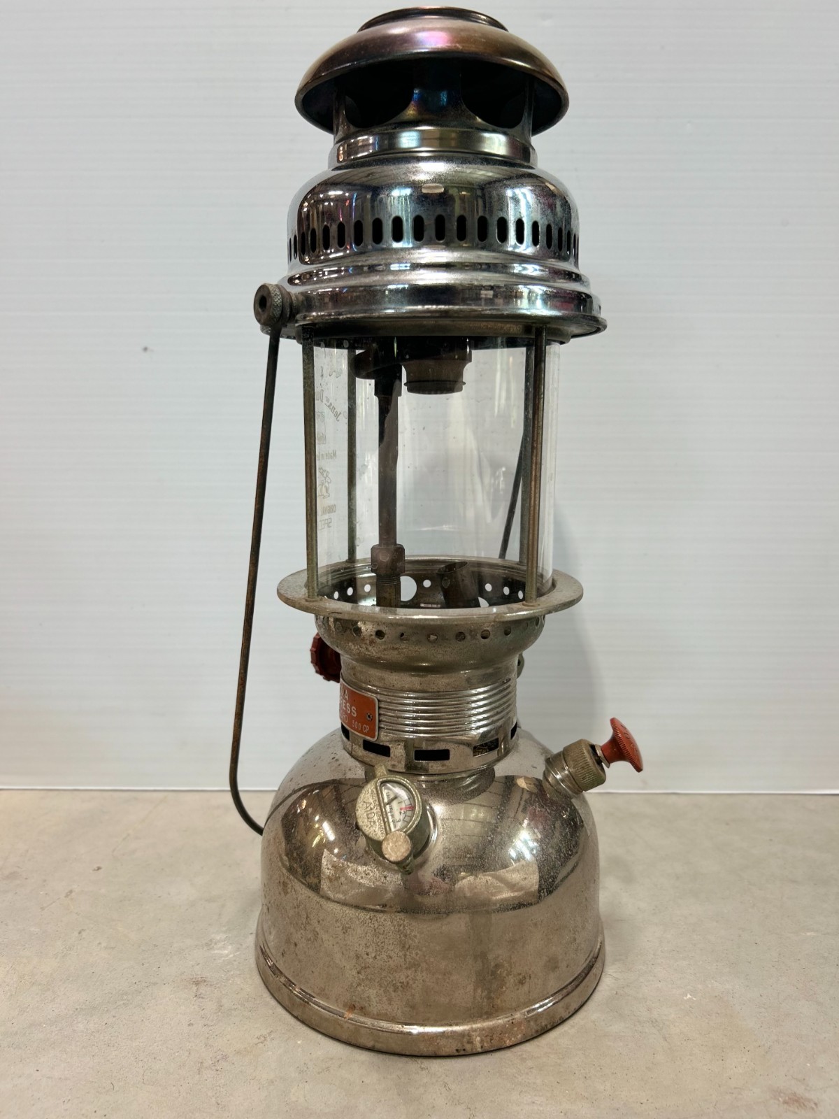 Vintage Aida Express 1500 Record 500CP Mid-Century Lantern
