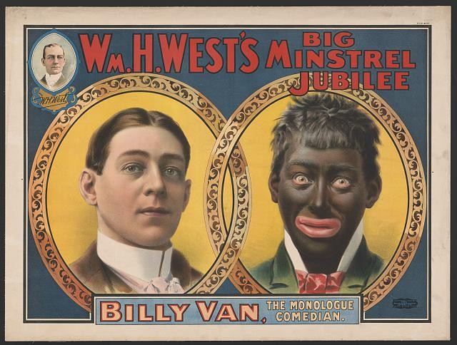 Photo:Wm. H. West\'s Big Minstrel Jubilee Billy Van Poster 1900