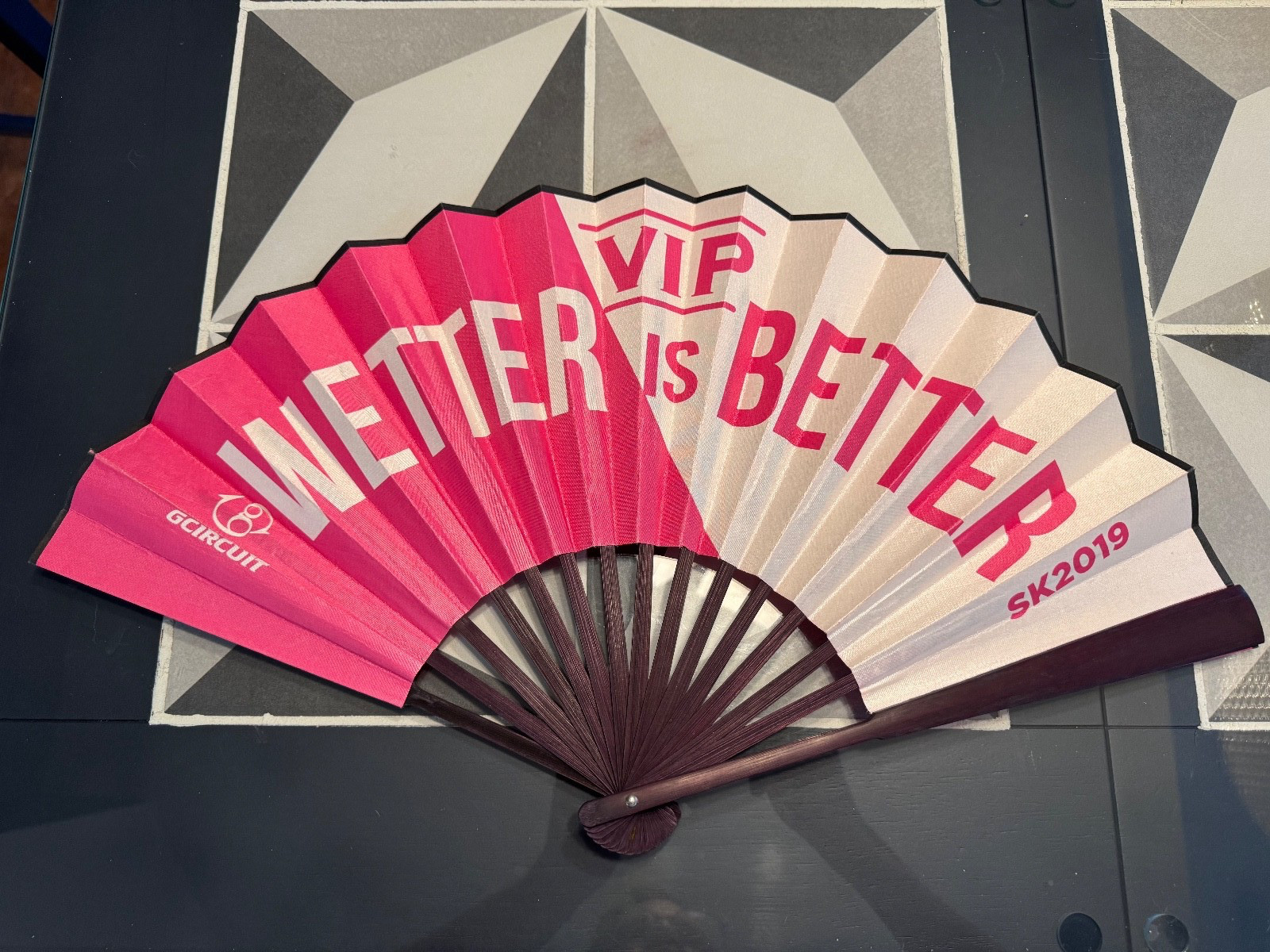 GCIRCUIT SONGKRAN SK2019 VIP WETTER IS BETTER Paper Fan