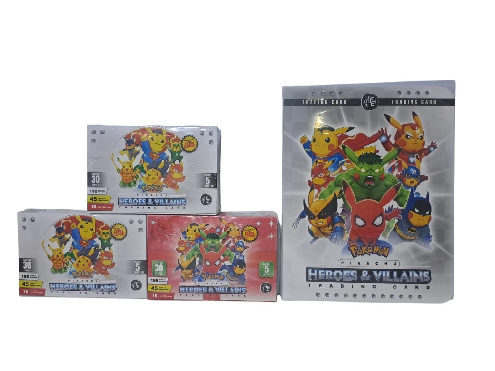3 BOXES - 2025 BOX POKEMON HEROES & VILLAINS + COLLECTOR FOLDER - 
