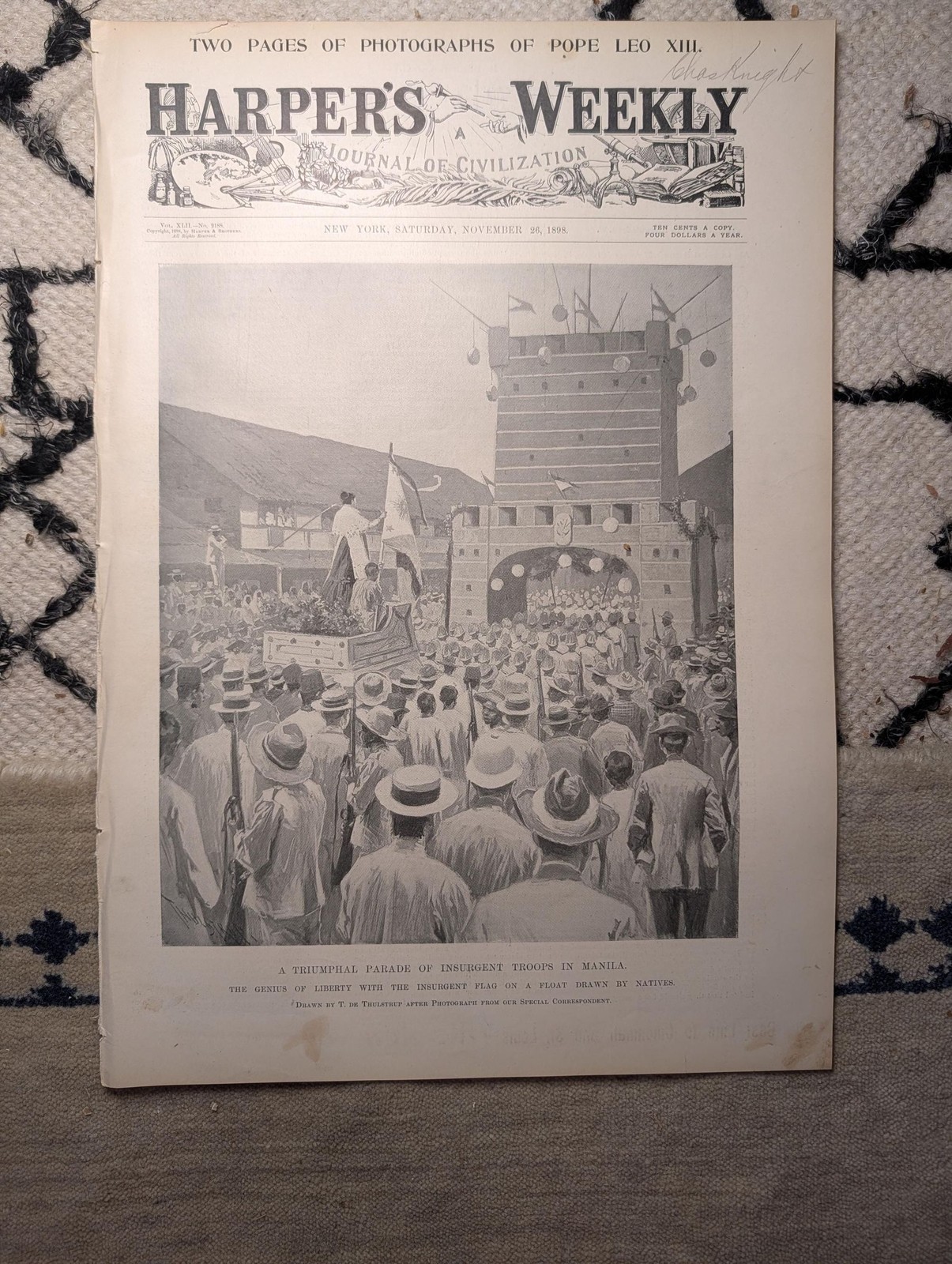 1898 Second Zionist Congress — Herzl Photos, Zionist Flag, Manila Insurgents — N