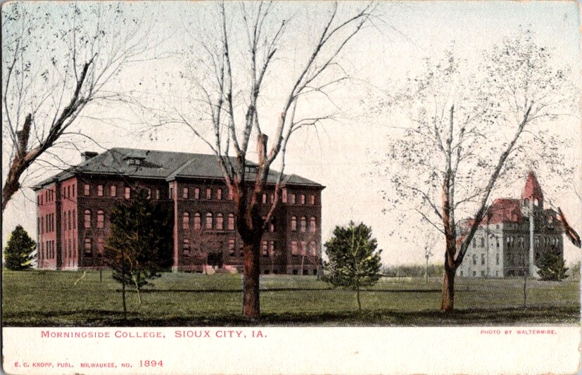 Vintage Postcard Morningside College Sioux City IA Iowa c.1901-1907        I-055