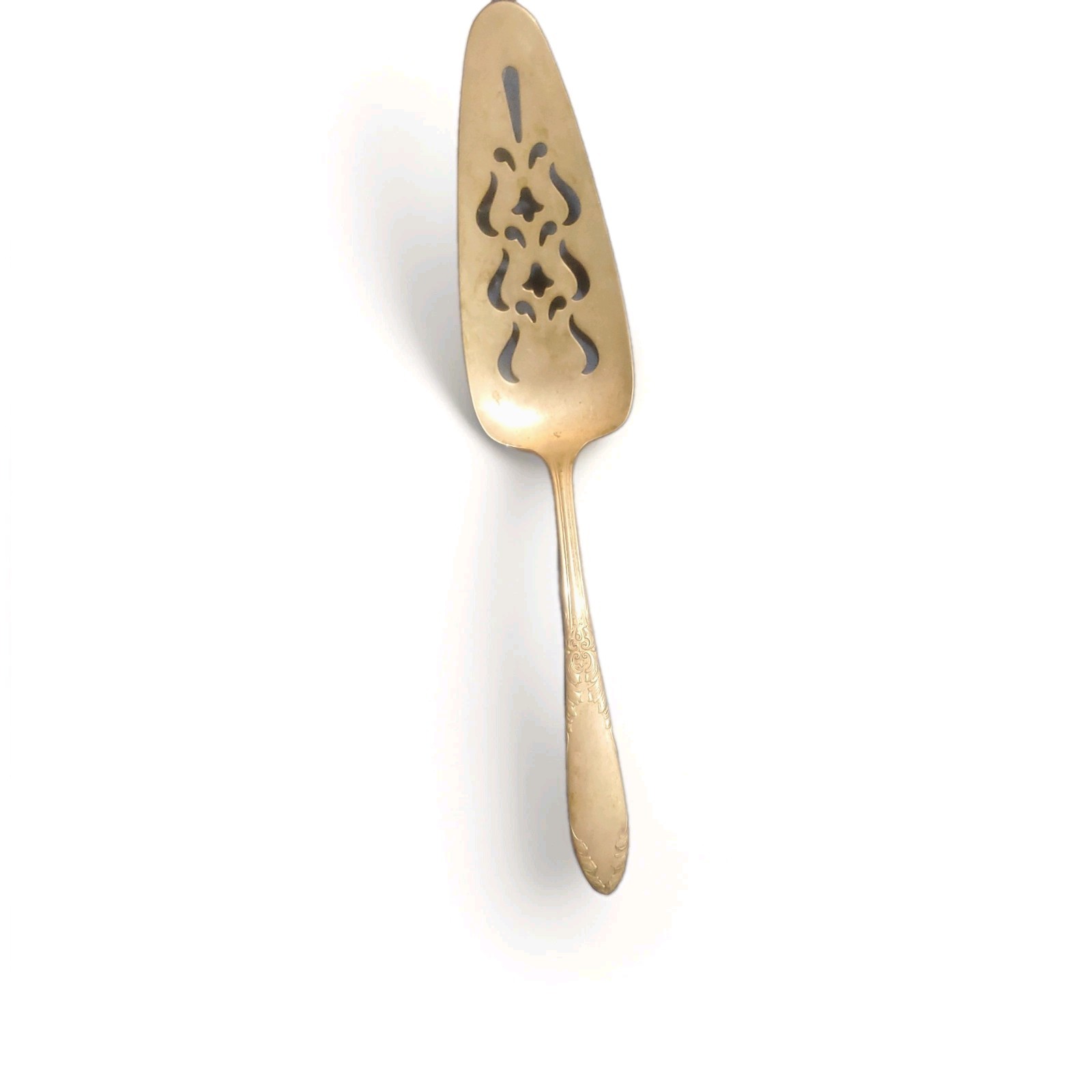 Cake Pie Server Serving King Edward Silverplate National Silver 1936 1951 Floral