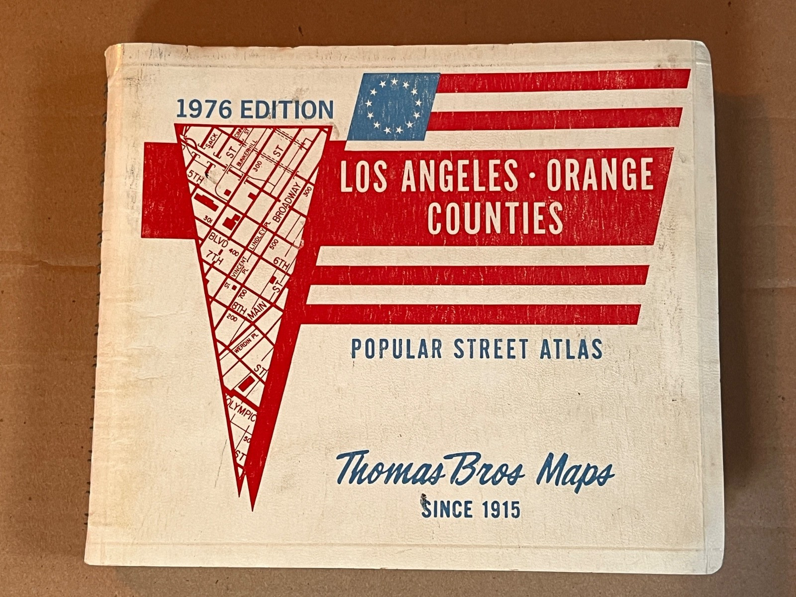 1976 Thomas Guide Atlas - Los Angeles & Orange Counties Bicentennial Map Book