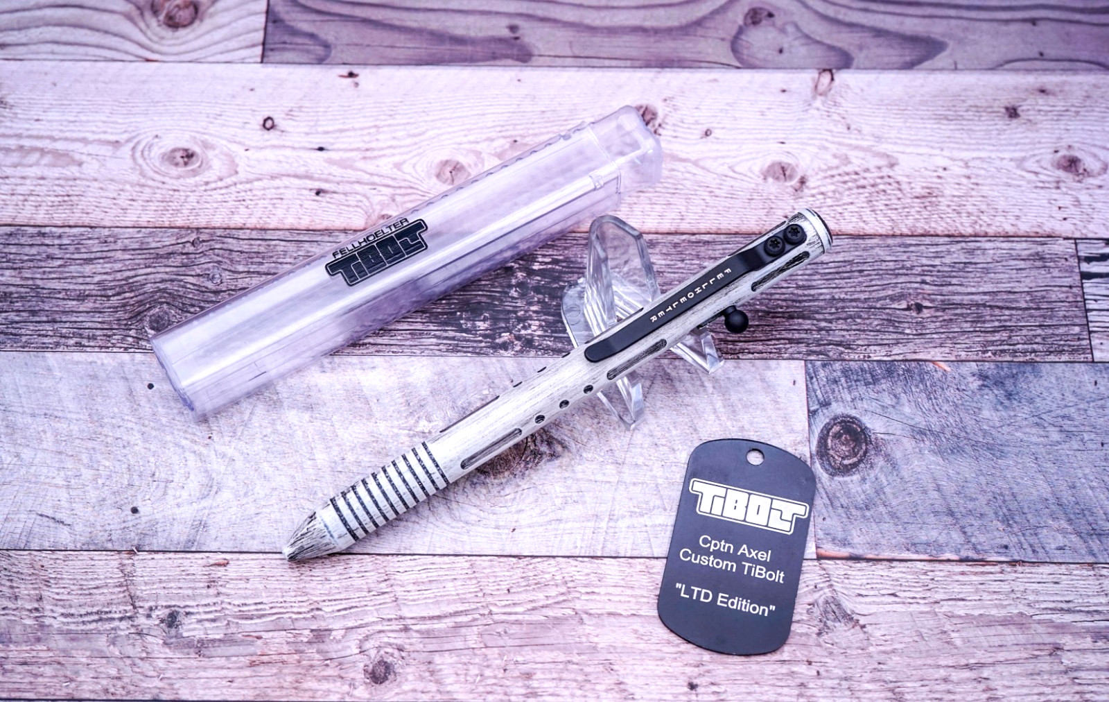 Brian Fellhoelter/Cptn Axel Custom TiBolt Pen, Limited Edition Stormtrooper
