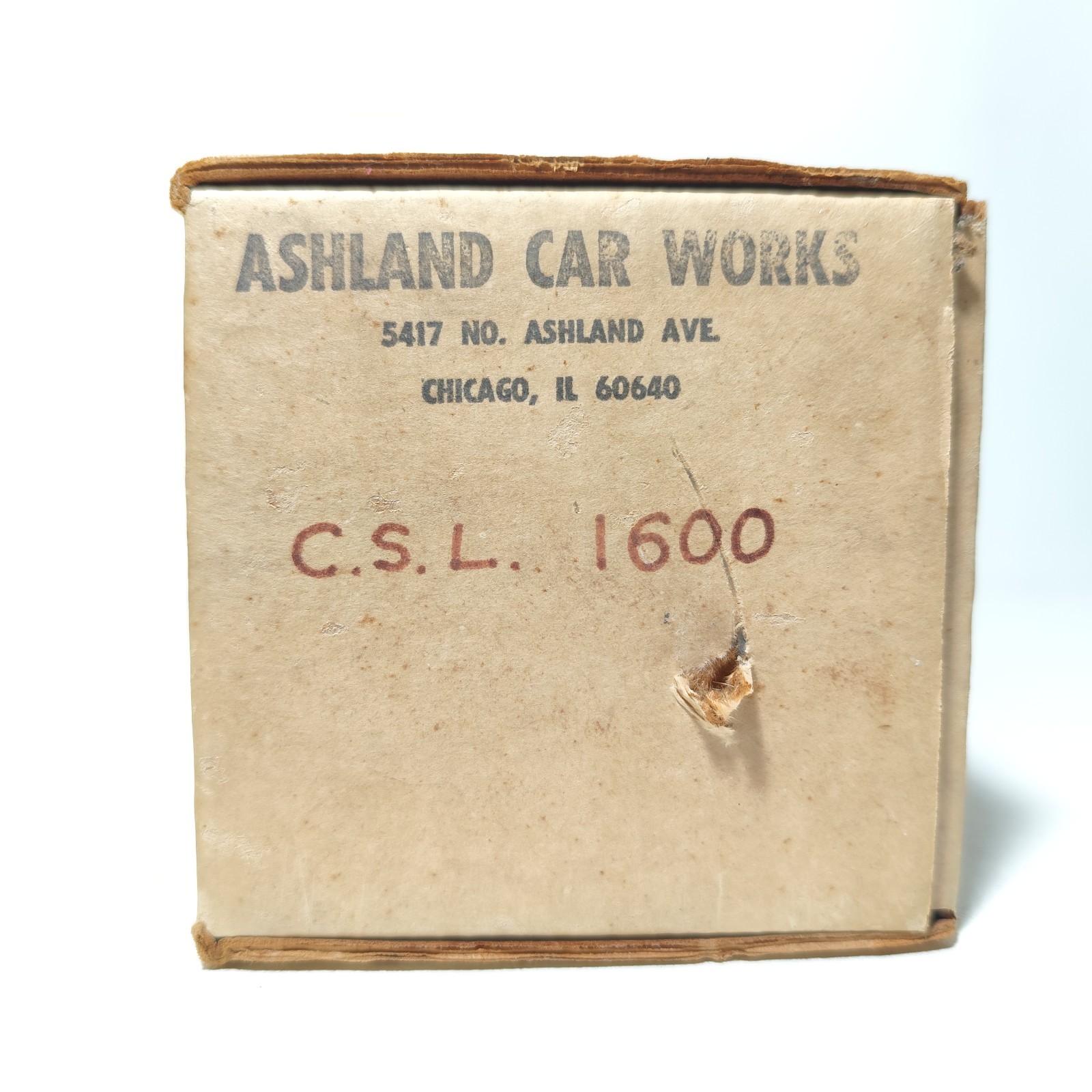 Ashland Car Works C.S.L. 1600 Chicago Surface Lines O Scale Streetcar Trolley Ki