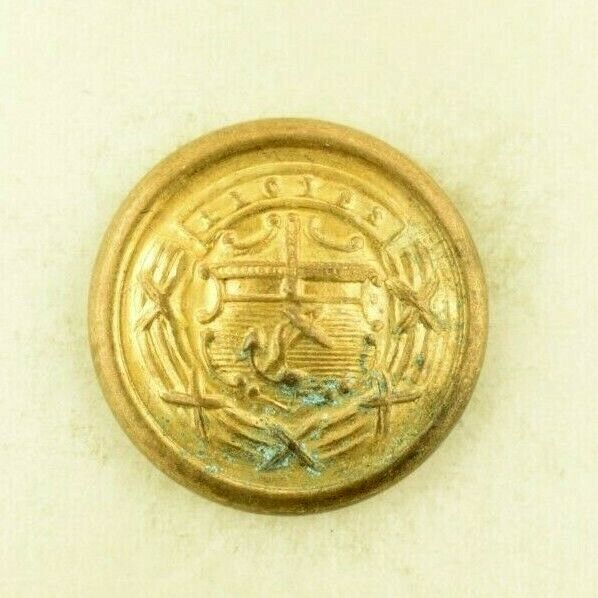1890s Lloyds Steamship Shipping Registration Uniform Button Original D5 1890s Lloyds Steamship Shipping Registration Uniform Button Original D5