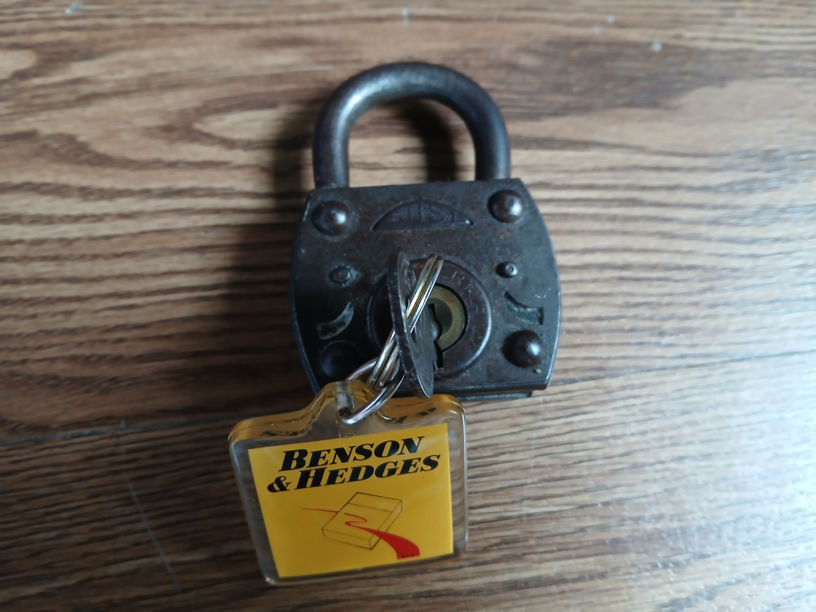 Rare vintage nice mechanism iron lock of 50\'s made in Germany.