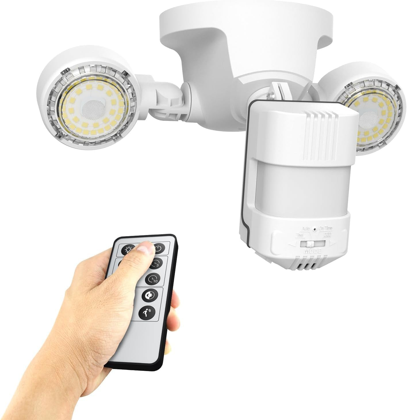 Upgraded Motion Sensor Outdoor Lights with Remote, 25W 3000LM Super Bright LED S