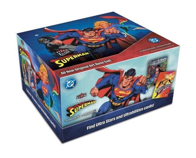 2025 Upper Deck Fleer Ultra Superman Factory Sealed Hobby Box 2025 Upper Deck Fleer Ultra Superman Factory Sealed Hobby Box