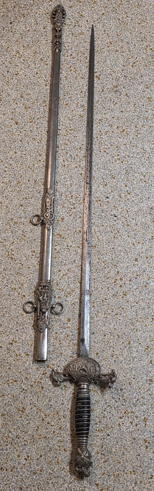 Antique KNIGHTS OF PYTHIAS Uniform Rank FCB Victorian Ceremonial Sword 