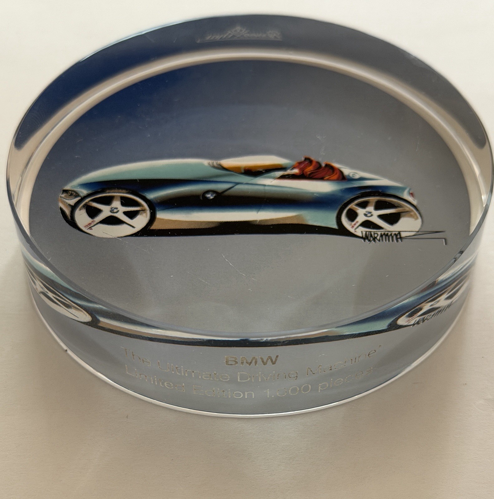 Vintage BMW Rosenthal Lead Chrystal Paperweight Limited Edition 1/1000 Concept Vintage BMW Rosenthal Lead Chrystal Paperweight Limited Edition 1/1000 Concept