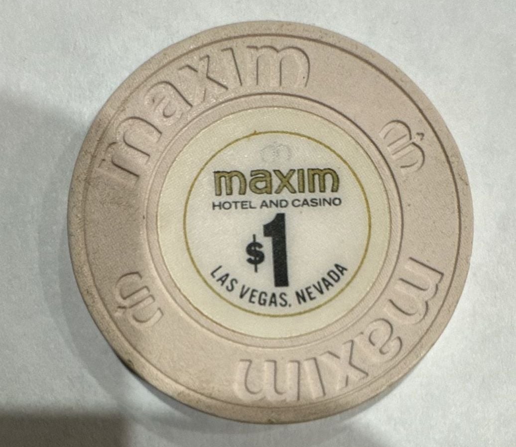 Maxim $1 vintage las vegas casino chip