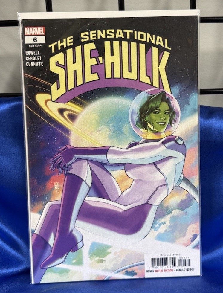 The Sensational She-Hulk #6 (2024) Main Cover. Marvel. We Combine. We Pack Well.