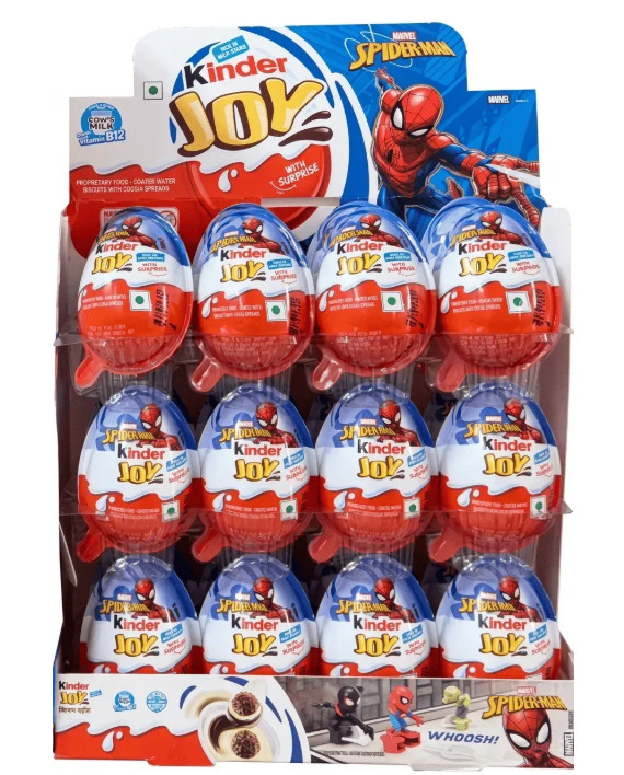 24 pc Kinder Joy Spiderman Brand New Day surprise eggs 2026 NEW